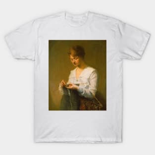 Knitting for Soldiers by Julian Alden Weir T-Shirt